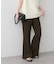 【Noka】サイドスリットセミフレアパンツ