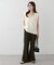 【Noka】サイドスリットセミフレアパンツ