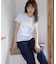 【umm.】レースロゴ半袖Tシャツ