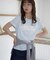 【umm.】レースロゴ半袖Tシャツ