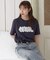 【umm.】レースロゴ半袖Tシャツ