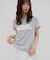 【umm.】レースロゴ半袖Tシャツ