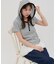 【umm.】マルチボーダーフードTシャツ