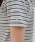 【umm.】マルチボーダーフードTシャツ