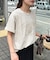 【Enlude】同色刺繍カレッジロゴTシャツ《ユニセックス》