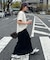 【Enlude】同色刺繍カレッジロゴTシャツ《ユニセックス》
