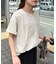 【Enlude】同色刺繍カレッジロゴTシャツ《ユニセックス》