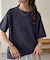 【Enlude】同色刺繍カレッジロゴTシャツ《ユニセックス》