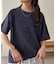 【Enlude】同色刺繍カレッジロゴTシャツ《ユニセックス》