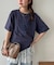 【Enlude】同色刺繍カレッジロゴTシャツ《ユニセックス》