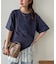 【Enlude】同色刺繍カレッジロゴTシャツ《ユニセックス》