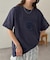 【Enlude】同色刺繍カレッジロゴTシャツ《ユニセックス》