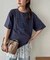 【Enlude】同色刺繍カレッジロゴTシャツ《ユニセックス》