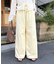 ライトオンス裏毛センタープレスワイドパンツ