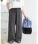 ライトオンス裏毛センタープレスワイドパンツ