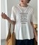 シャーリングロゴTシャツ