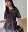 シャーリングロゴTシャツ