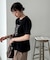 シャーリングロゴTシャツ