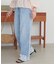 ライトオンス裾レースデニムストレートパンツ