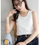 カップ付きリブタンクトップ