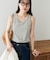 カップ付きリブタンクトップ
