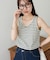 カップ付きリブタンクトップ