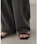 【Noka】ハイウエストベルト付ワイドパンツ