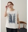 【Noka/汗染み防止】フォトプリントフレンチTシャツ