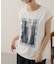 【Noka/汗染み防止】フォトプリントフレンチTシャツ