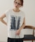 【Noka/汗染み防止】フォトプリントフレンチTシャツ