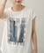 【Noka/汗染み防止】フォトプリントフレンチTシャツ