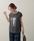 【Noka/汗染み防止】フォトプリントフレンチTシャツ