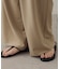 【Noka】カットジョーゼット2タックパンツ