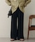 【Noka】カットジョーゼット2タックパンツ