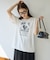 【Noka】フォトプリントロゴ半袖Tシャツ