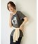 【Noka】フォトプリントロゴ半袖Tシャツ