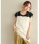 【Noka】UネックフレンチTシャツ