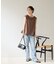【Noka/WEB限定】カットジョーゼットプレートTシャツ
