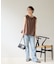 【Noka/WEB限定】カットジョーゼットプレートTシャツ