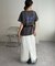 【Enlude】サガラ刺繍ロゴTシャツ《ユニセックス》