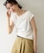 【Noka】シャイニーリブドレープTシャツ