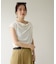 【Noka】シャイニーリブドレープTシャツ