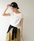 【Noka】シャイニーリブドレープTシャツ