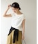 【Noka】シャイニーリブドレープTシャツ