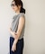 【Noka】シャイニーリブドレープTシャツ