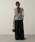 【Noka】シャイニーリブドレープTシャツ