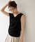 【Noka】シャイニーリブドレープTシャツ