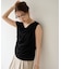 【Noka】シャイニーリブドレープTシャツ
