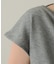 【Noka】シャイニーリブドレープTシャツ