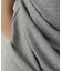 【Noka】シャイニーリブドレープTシャツ